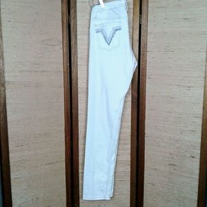 Vigoss white jeans the miami skinny 7/8 29